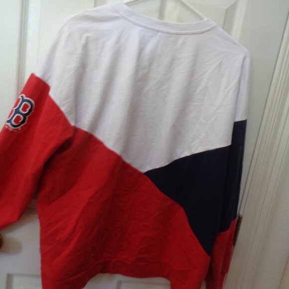 Starter Boston Red Sox Men's Shirt XL Red White Blue Sweatshirt - Picture 4 of 4